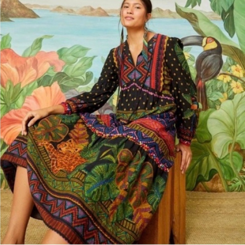 Multicolor FARM Rio Maxi Dress - Picture 3 of 8